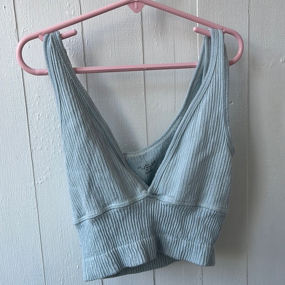URBAN OUTFITTERS LIGHT BLUE SURPLICE TANK